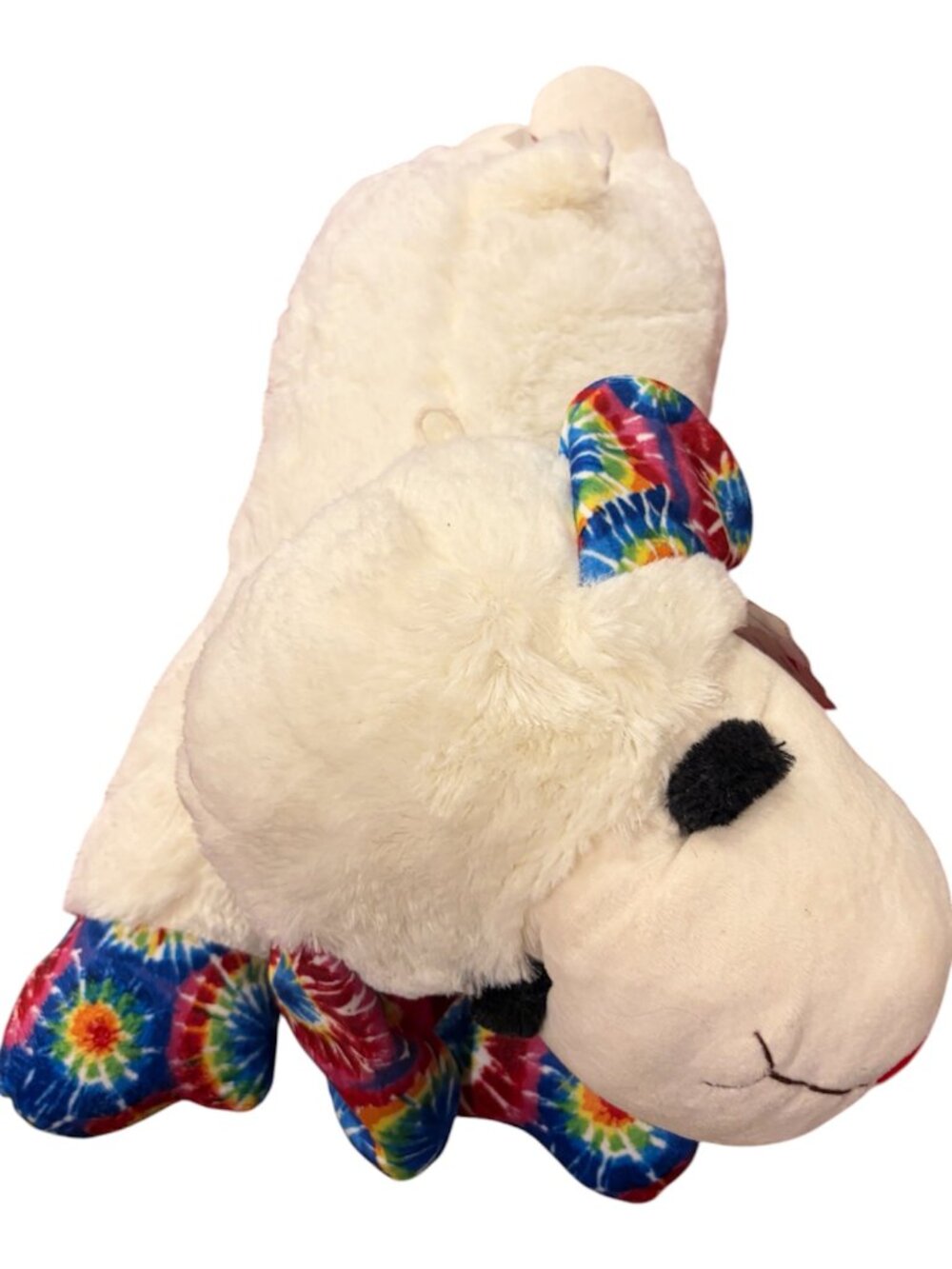 Multipet 24" Jumbo Lamb Chop Tie Dye Plush Squeaker Dog Toy
